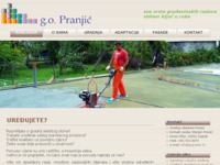 Frontpage screenshot for site: (http://www.gradnja-objekata-pranjic.hr/)
