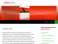Frontpage screenshot for site: (http://www.orakon.hr)
