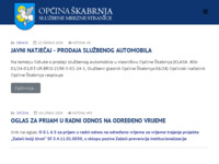 Frontpage screenshot for site: (http://www.opcina-skabrnja.hr)
