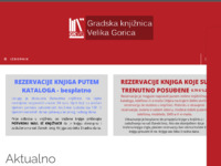 Frontpage screenshot for site: (http://www.knjiznica-vg.hr)