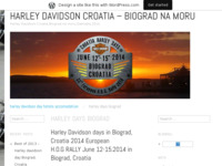 Frontpage screenshot for site: Harley Davidson Croatia (http://harleydavidsoncroatia.wordpress.com)