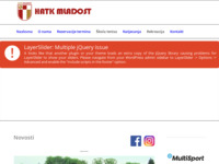 Frontpage screenshot for site: (http://www.hatkmladost.hr)