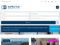 Frontpage screenshot for site: (http://aspectus.com.hr)