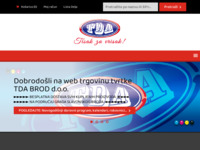 Frontpage screenshot for site: TDA BROD d.o.o. (http://www.tda.hr)