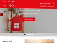 Frontpage screenshot for site: HEPI - Povoljniji tarifni modeli, jeftinija struja za kućanstva (http://hepi.hep.hr)