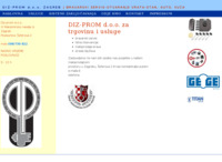 Frontpage screenshot for site: (http://www.diz-prom.hr)