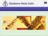 Frontpage screenshot for site: (http://www.glazbena-skola-solin.com)