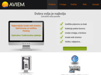 Frontpage screenshot for site: Aviem informatičke usluge (http://www.aviem.hr)