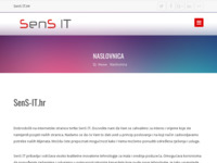 Frontpage screenshot for site: SenS IT - Informacijski sustavi i oprema. (http://www.sens-it.hr)