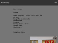 Frontpage screenshot for site: Imagines - foto video studio, snimanje vjenčanja (http://www.imagines.hr)