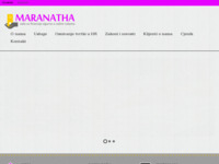 Frontpage screenshot for site: (http://maranatha.com.hr)