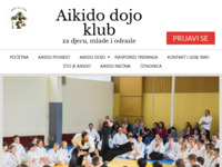Frontpage screenshot for site: (http://www.aikidojo.hr/)