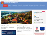 Frontpage screenshot for site: Općina Hrvatska Dubica (http://www.hrvatska-dubica.hr/)