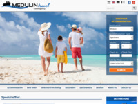 Frontpage screenshot for site: (http://www.medulin-travel.com)