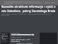 Frontpage screenshot for site: Slobodnica - selo pokraj Slavonskoga Broda (Croatia) (http://slobodnica.blogspot.com/)