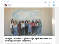 Frontpage screenshot for site: Hrvatski hidrografski institut (http://www.hhi.hr/)