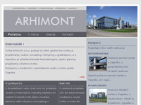 Frontpage screenshot for site: (http://www.arhimont.hr)