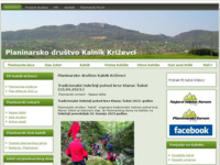 Frontpage screenshot for site: Planinarsko društvo Kalnik Križevci (http://www.pdkalnik.hr)