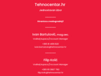 Frontpage screenshot for site: (http://www.tehnocentar.hr/)