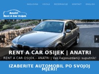 Frontpage screenshot for site: Rent A Car Osijek (http://www.rentacar.anatri.hr)