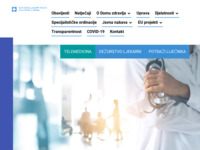 Frontpage screenshot for site: Dom zdravlja Koprivničko-križevačke županije (http://www.dzkkz.hr)