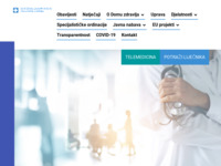 Frontpage screenshot for site: Dom zdravlja Koprivničko-križevačke županije (http://www.dzkkz.hr)
