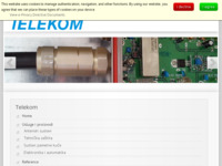 Frontpage screenshot for site: Telekom - obrt (http://www.tz-telekom.hr)