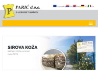 Frontpage screenshot for site: Parić d.o.o. za promet kožom (http://www.paric-hr.com)