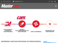 Frontpage screenshot for site: Mastercam Hrvatska, Camteh d.o.o. (http://www.mastercam.hr/)