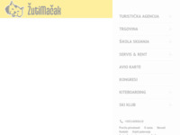 Frontpage screenshot for site: Žuti mačak - ski & surf (http://www.zutimacak.hr/)