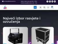 Frontpage screenshot for site: LEDaudio light & sound (http://ledaudio.hr/)