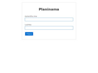 Frontpage screenshot for site: Planinama (http://www.planinama.com)