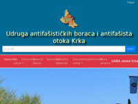 Frontpage screenshot for site: Udruga antifašističkih boraca i antifašista otoka Krka (http://uaba-otoka-krka.hr)