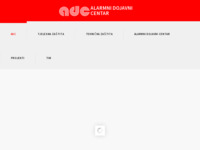 Frontpage screenshot for site: ADC - alarmni dojavni centar (http://www.adc.hr)