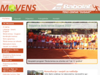 Slika naslovnice sjedišta: Tenis klub Movens (Tenis centar Dugave, Zagreb) (http://www.tk-movens.hr)