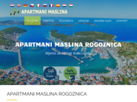 Frontpage screenshot for site: (http://www.apartmani-maslina.hr)