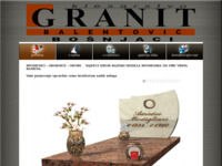Frontpage screenshot for site: Klesarstvo Granit Bošnjaci (http://www.granit-balentovic.hr)