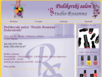 Frontpage screenshot for site: (http://www.pediker-rosanna.hr/)