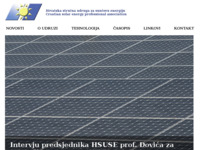 Frontpage screenshot for site: Hrvatska stručna udruga za Sunčevu energiju (http://www.hsuse.hr)