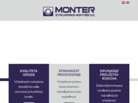 Frontpage screenshot for site: (http://www.monter-sm.hr)