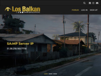 Frontpage screenshot for site: (http://www.los-balkan.com)
