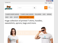 Frontpage screenshot for site: (http://www.giftshirts.eu/)