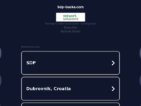 Frontpage screenshot for site: SDP Baška (http://www.sdp-baska.com)