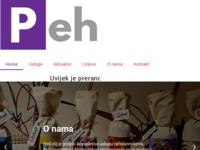 Frontpage screenshot for site: (http://www.pehal.hr)