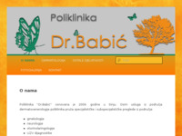 Frontpage screenshot for site: (http://www.poliklinika-babic.hr)