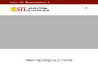 Frontpage screenshot for site: (http://stisolar.hr)
