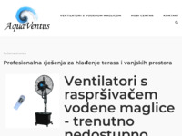 Frontpage screenshot for site: (http://aquaventus.hr)