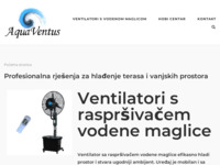 Frontpage screenshot for site: Aquaventus (http://aquaventus.hr)