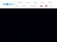 Frontpage screenshot for site: (http://www.brojevi.hr)