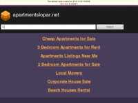 Frontpage screenshot for site: (http://www.apartmentslopar.net)